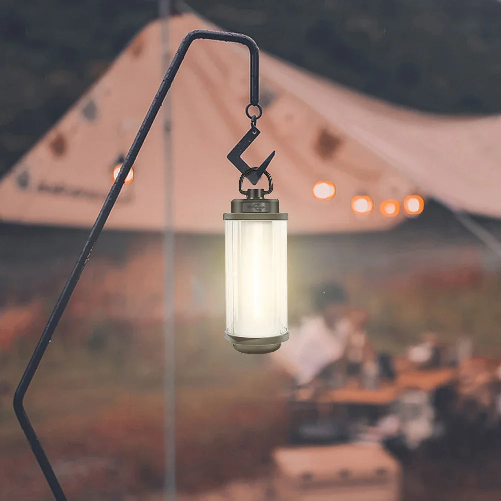 USB Rechargeable Camping Lantern 3000mAh 200 Lumen LED Rechargeable Camping Lantern Qme