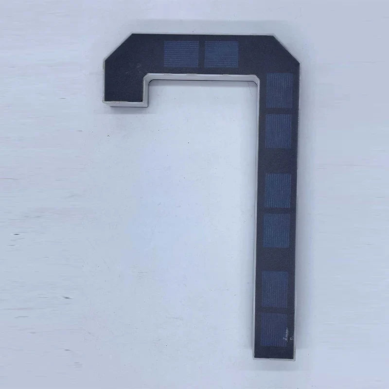 Solar LED House Number Light – Waterproof Modern Address Sign Solar Address Light Qme 4.7 inch number 7