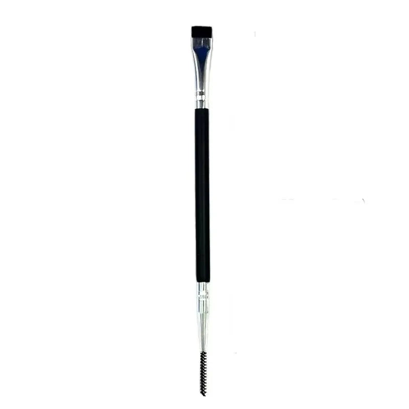 Dual-Ended Eyebrow Brush & Eyelash Spoolie Comb | Qme Makeup Brush Set Qme Black