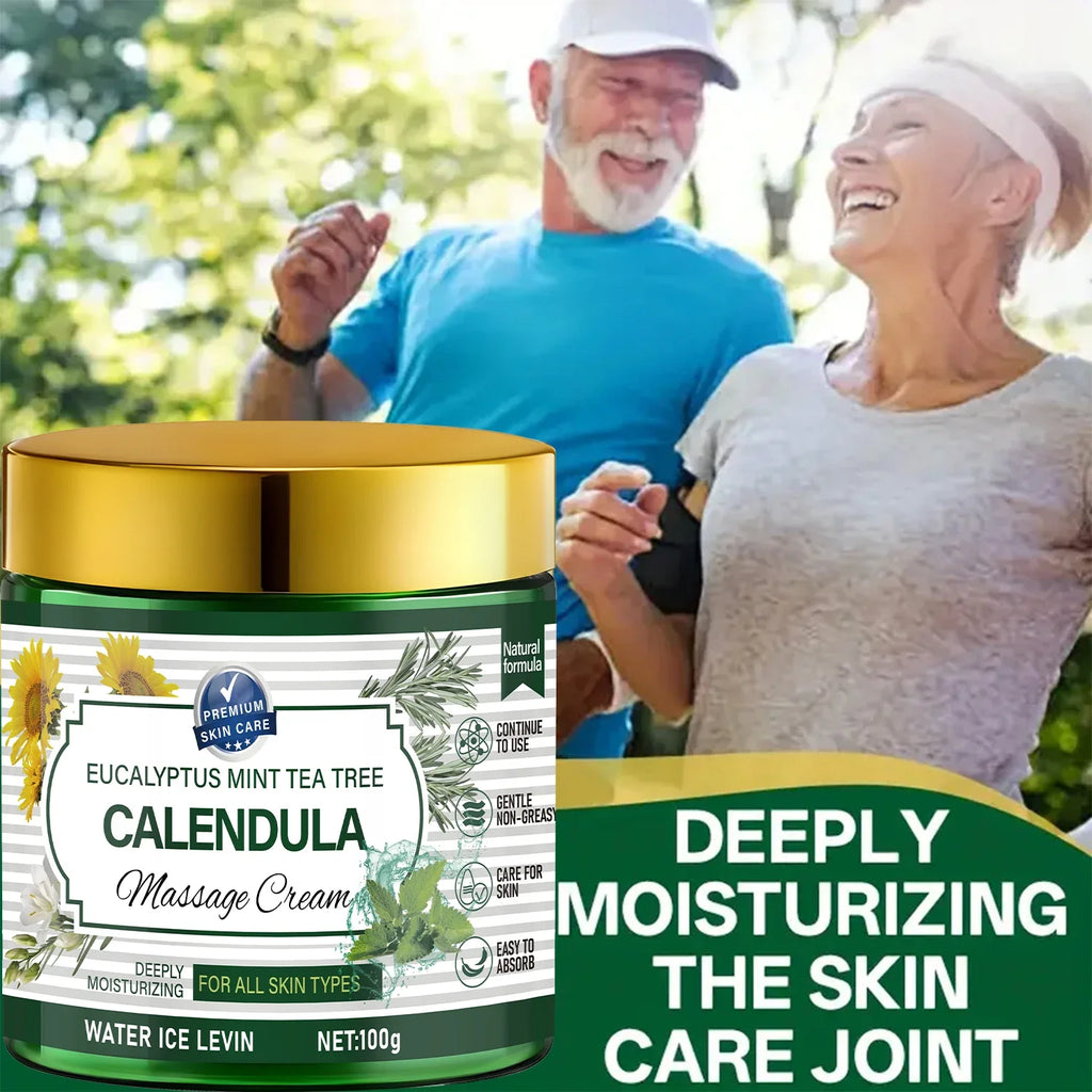 Eucalyptus Mint Tea Tree Calendula Massage Cream | Retinol Body Massage Cream Qme