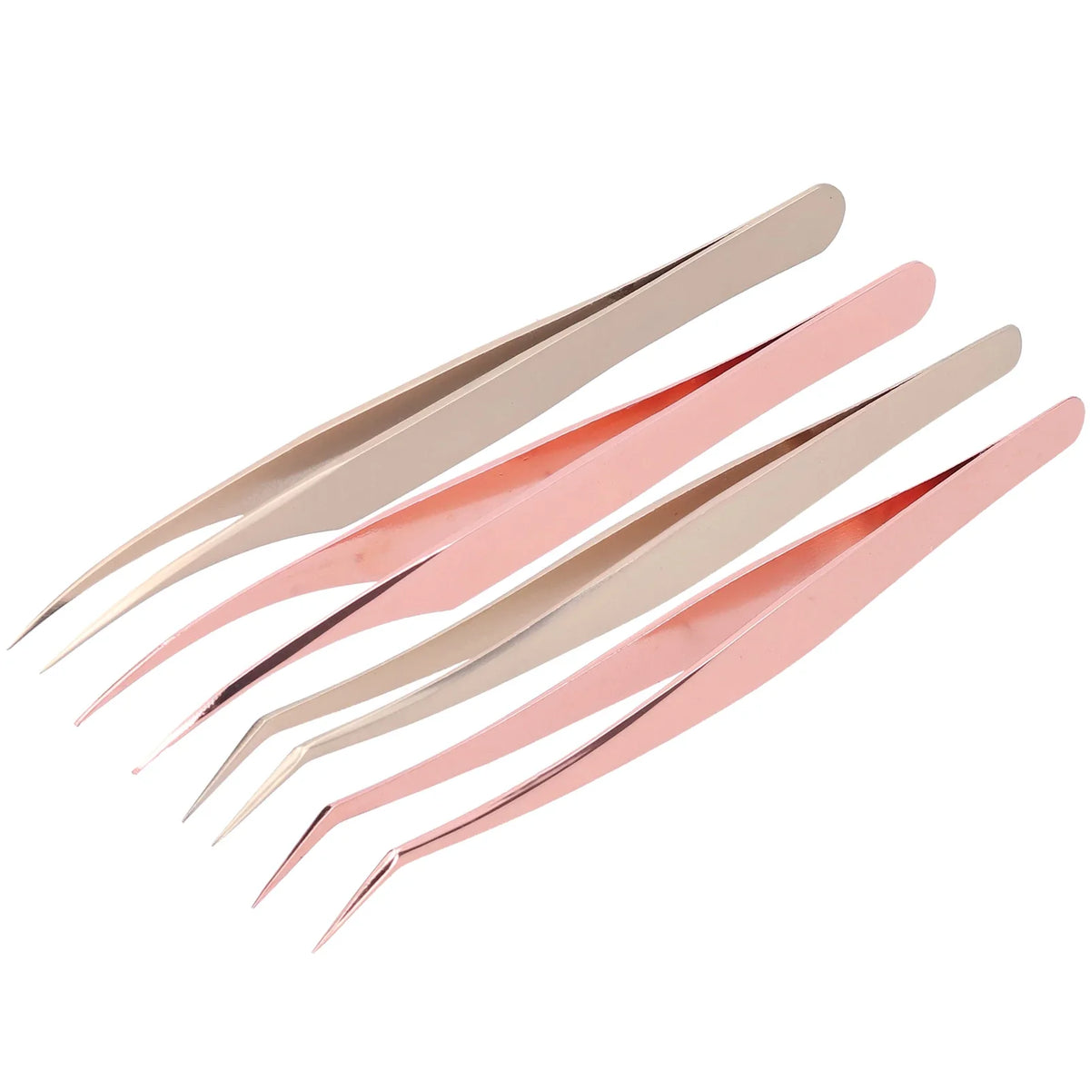 Fine Tip Stainless Steel Eyelash Tweezers | Lash Grafting Tool Eyelash Tweezers Qme
