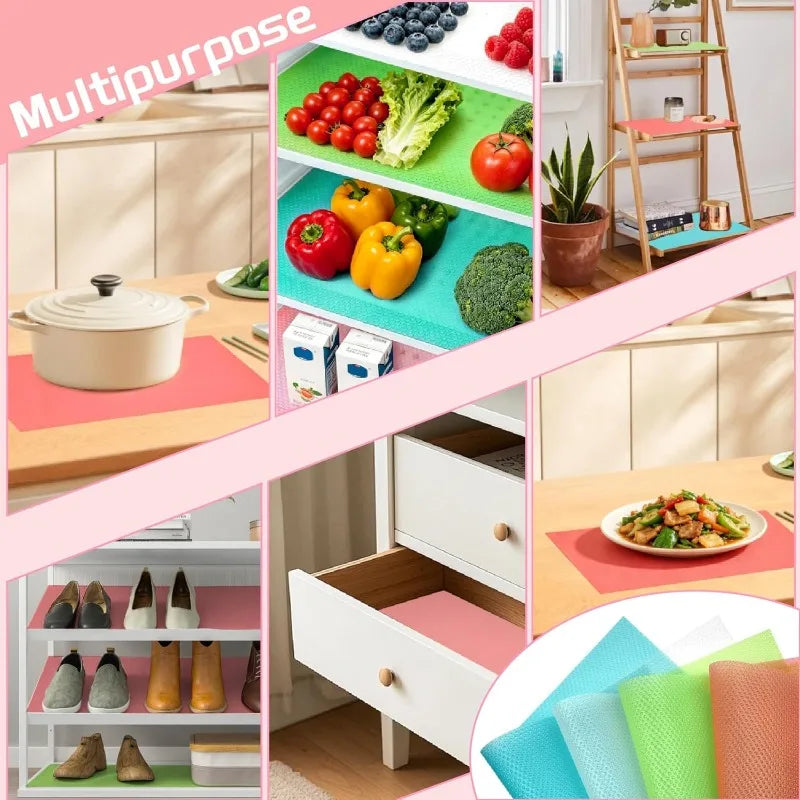 Waterproof Washable Refrigerator Mat – Cabinet & Drawer Liner Cabinet & Drawer Liner Qme