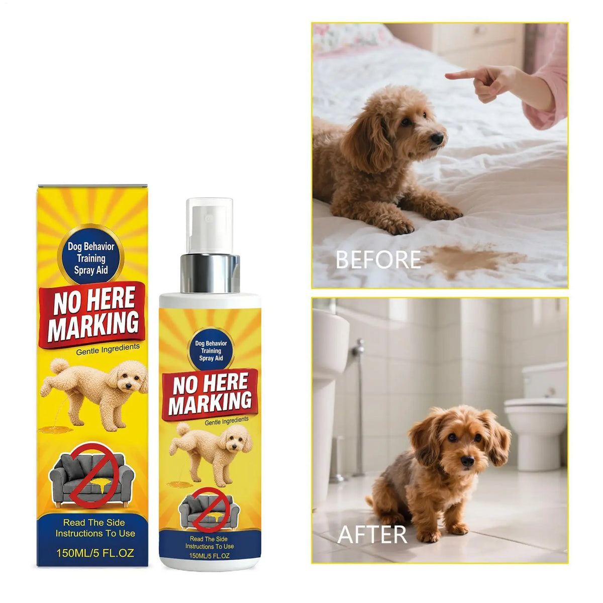 Dog Potty Training Spray – Puppy Toilet Training Solution Dog Training Spray Qme