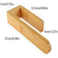 No-Drill Bamboo Towel Rack & Wall Shelf – Kitchen & Bath Wall-Mounted Towel Rack Qme Default Title