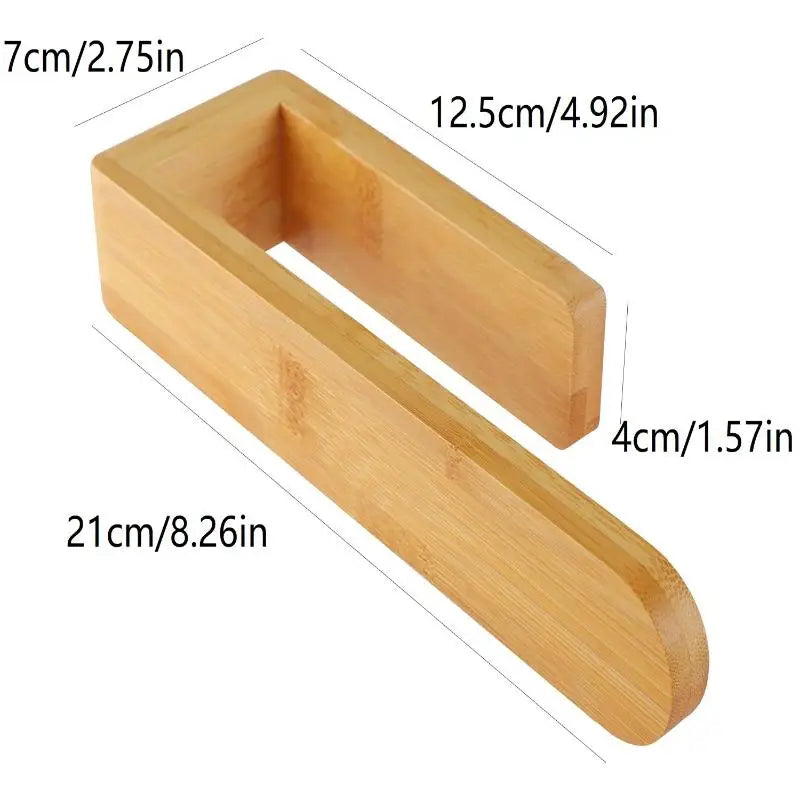 No-Drill Bamboo Towel Rack & Wall Shelf – Kitchen & Bath Wall-Mounted Towel Rack Qme Default Title