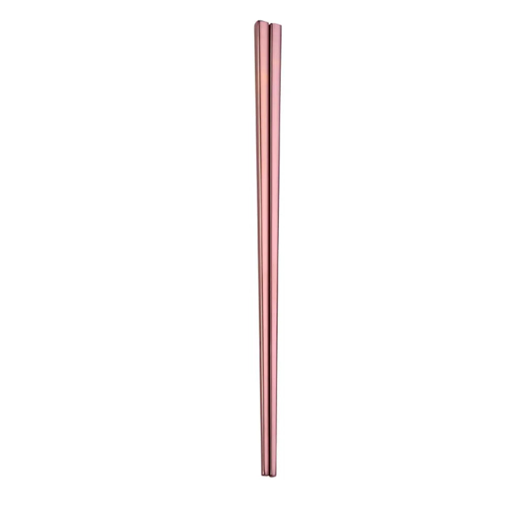 Stainless Steel Anti-Slip Chopsticks – Colorful, 23cm, 1 Pair Stainless Steel Chopsticks Qme