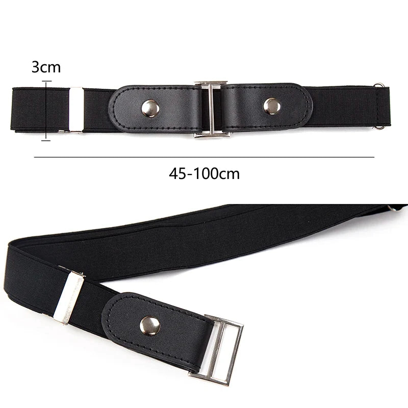 Women's Elastic Invisible Belt – Buckle-Free Stretch Waistband Elastic Invisible Belt Qme