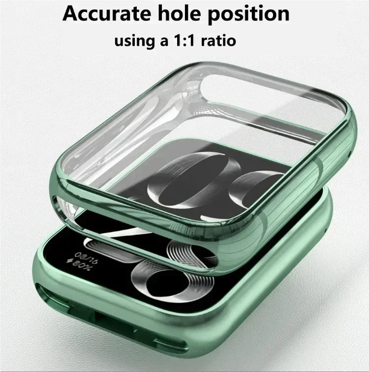 TPU Plating Case & Tempered Glass for Xiaomi Band 8 & 7 Smart Band Case Qme