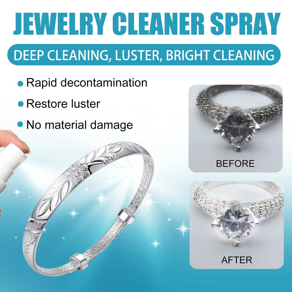 Jue-Fish 100ml Jewelry Cleaner Spray – Restore Shine & Anti-Oxidation Jewelry Cleaner Spray Qst