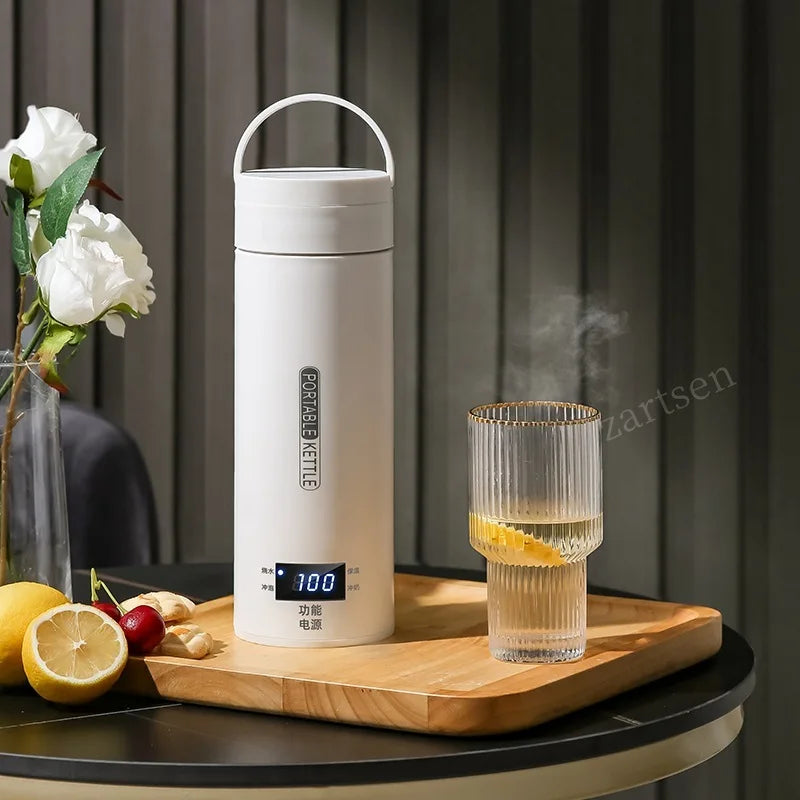 ZARTSEN 500ML Travel Electric Kettle – 304 Stainless Steel Travel Electric Kettle Qst