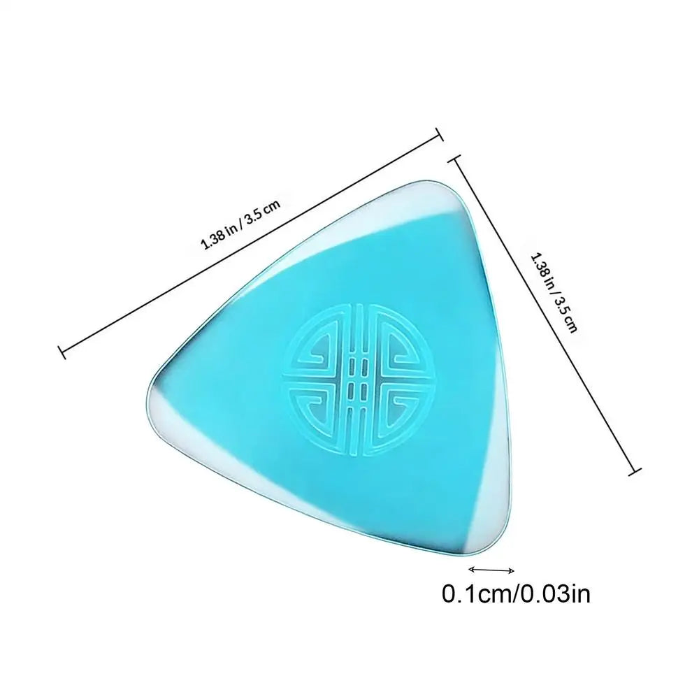 Nylon Non-Slip Guitar Picks – Thin Acoustic & Bass Picks Guitar Picks Qst Blue
