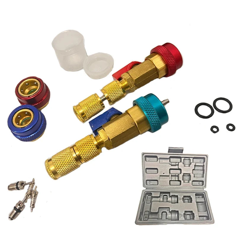 Car AC Valve Core Remover Installer Kit – R134A & R1234YF AC Valve Core Tool Qme