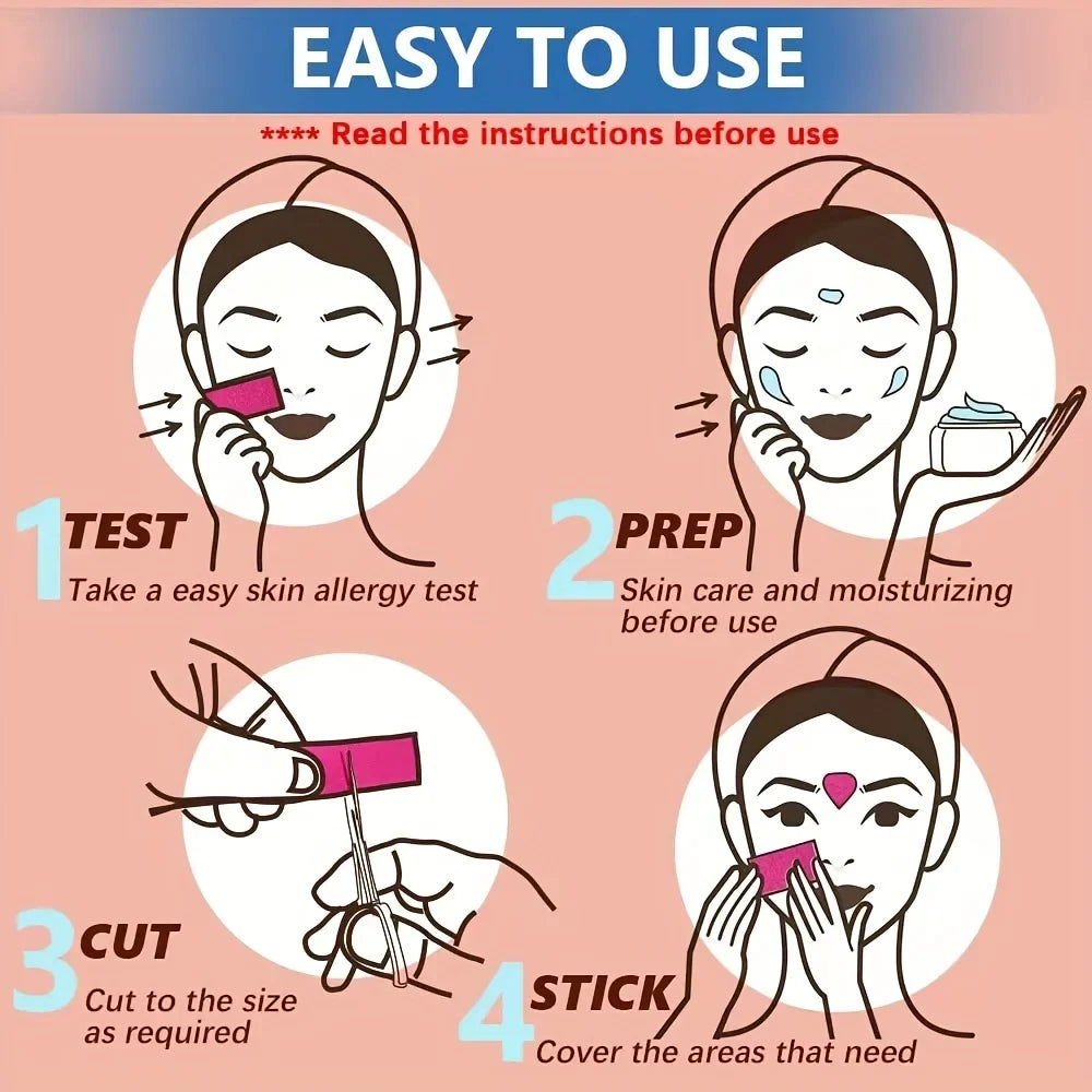 Firming Lifting Facial Patch – Breathable Cotton Skin Tape Facial Lifting Patch Qme