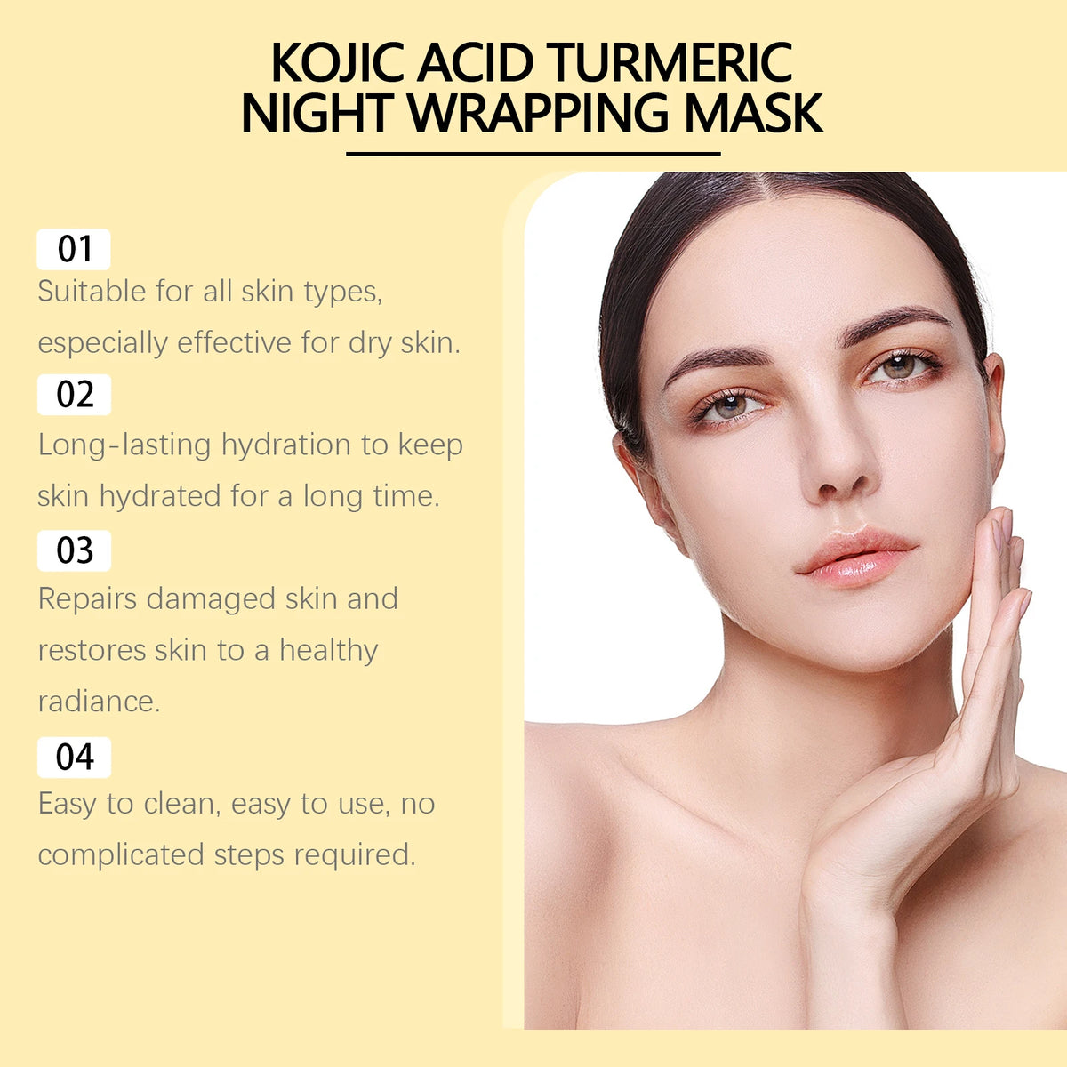 Hoygi Turmeric Collagen Peel-Off Mask – Brighten & Hydrate Peel-Off Face Mask Qst