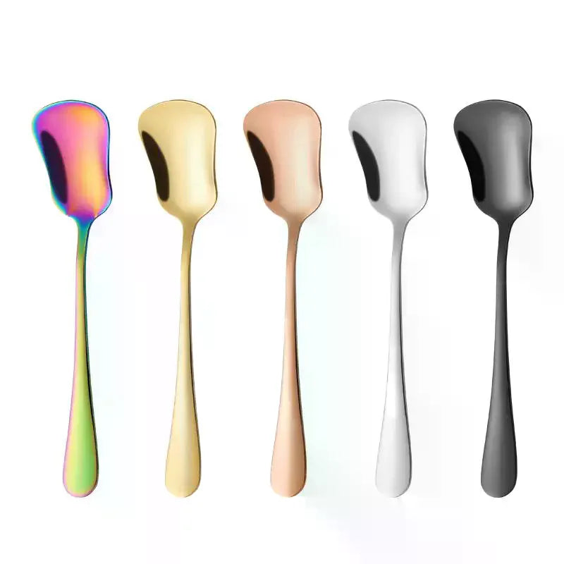 Stainless Steel Gourd Dessert Spoon | Luxury Stirring Spoon Dessert Spoon Qme