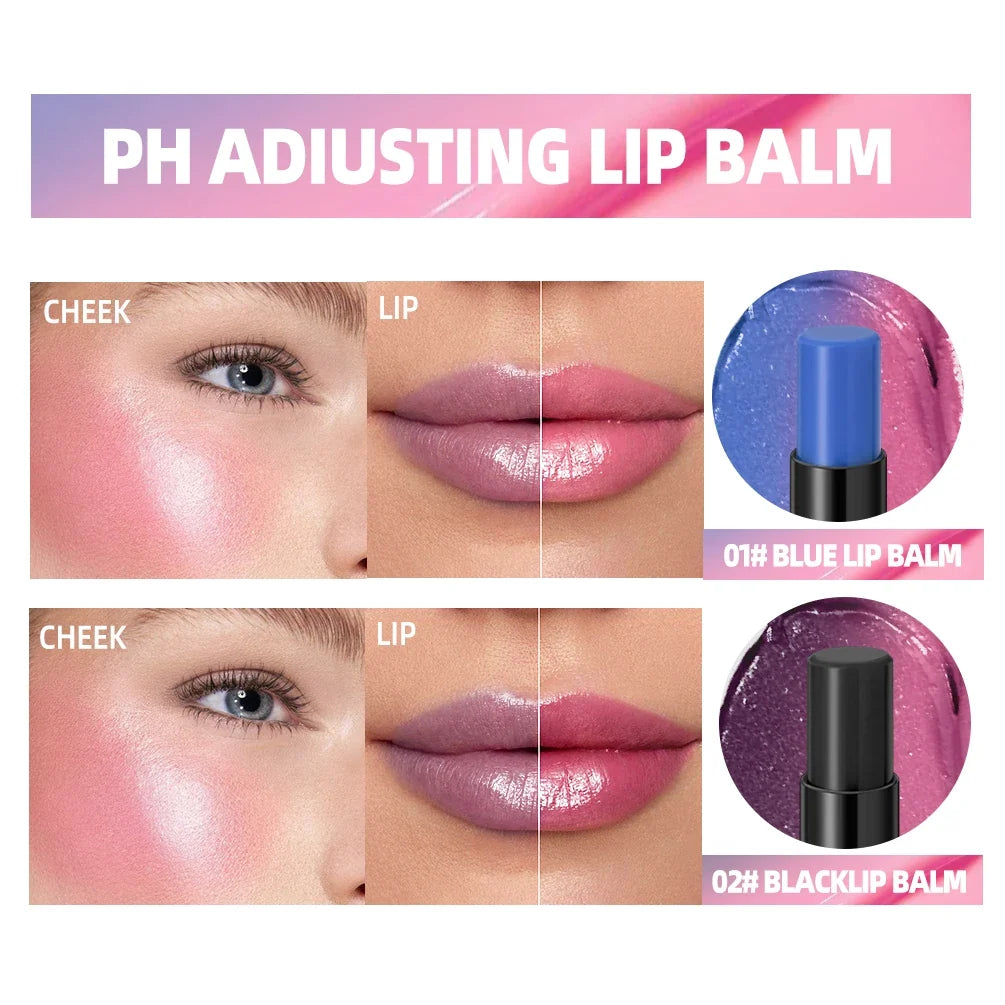 QIBEST Color Changing Lip Balm – Moisturizing Lip Tint Color Changing Lip Balm Qme