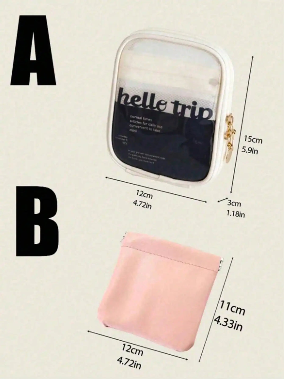 Women's Large Capacity Portable Cosmetic Bag | Polyester Cosmetic Travel Bag Qme