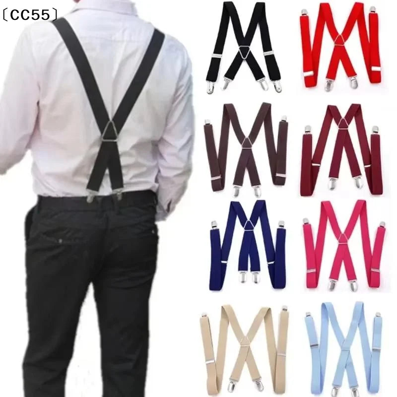 Adjustable X-Back Suspenders for Men, Women & Kids Suspenders & Braces Qst