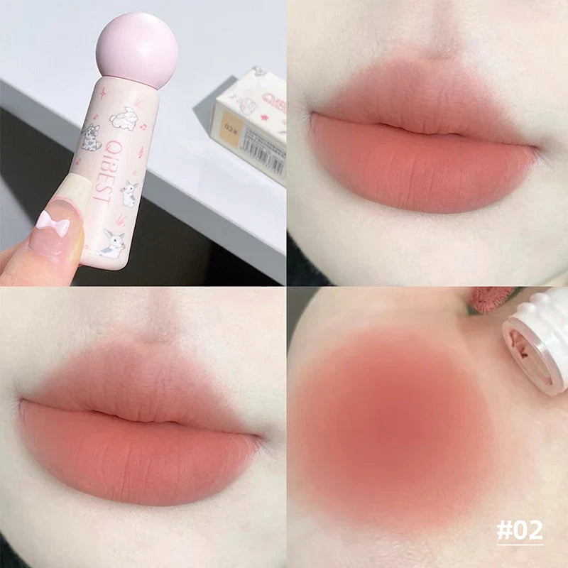 QIBEST Nude Matte Liquid Lipstick – Waterproof, Long-Lasting Liquid Lipstick Qme