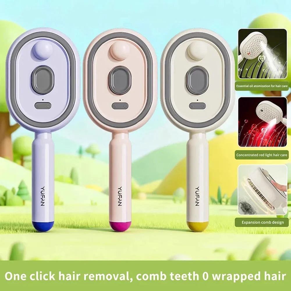 3-in-1 Electric Spray Scalp Massage Comb | USB-C Rechargeable Electric Hair Comb Qst
