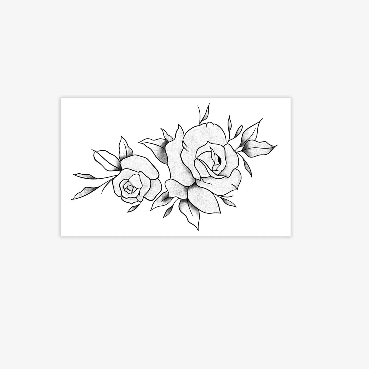 Minimalist Leaf Vine Temporary Tattoo Sticker – Waterproof Fine Line Temporary Tattoo Sticker Qme