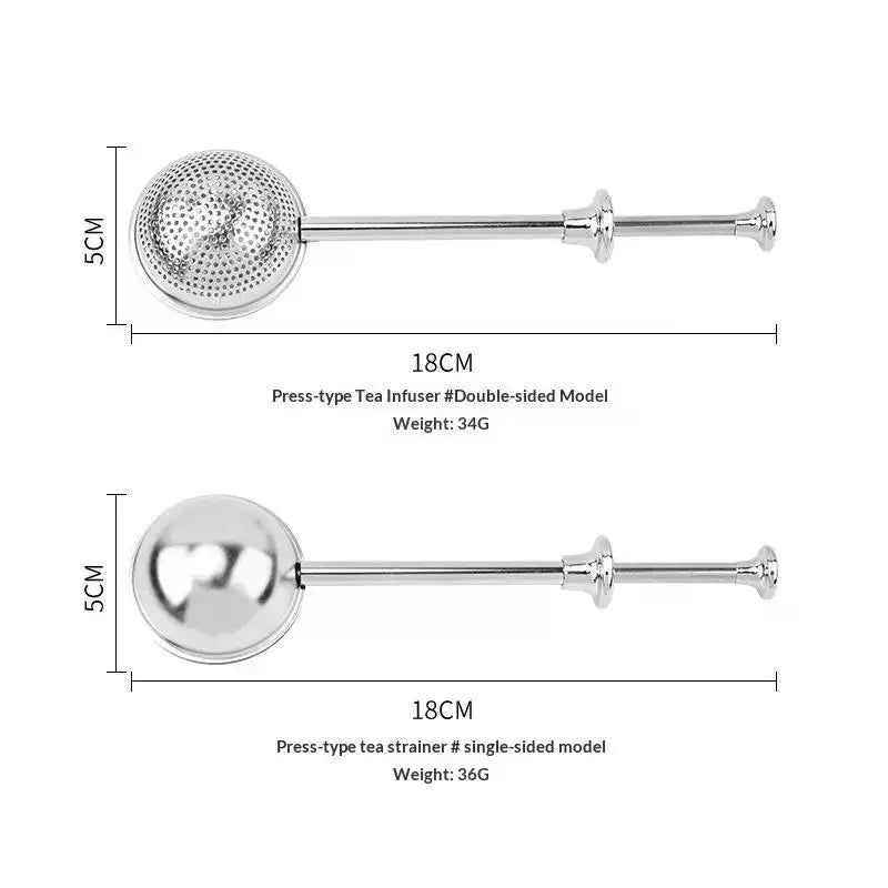 Stainless Steel Long Handle Fine Mesh Tea Infuser Tea Infuser Qme