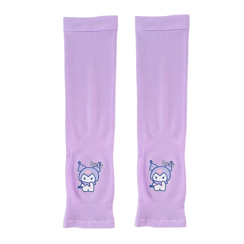 Hello Kitty Kuromi UV Sun Protection Arm Sleeves – Cooling UV Arm Sleeves Qme