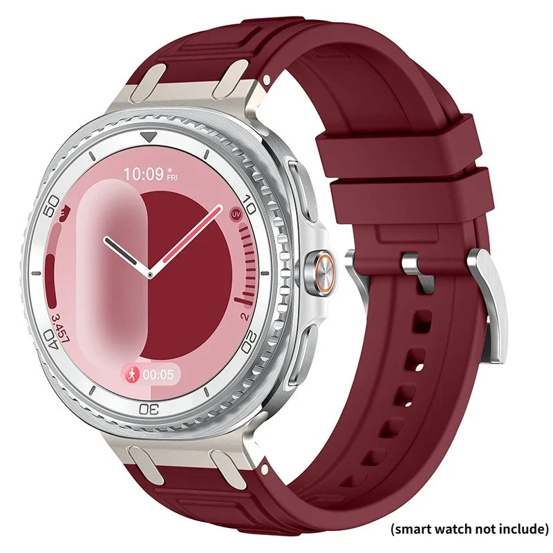 Silicone Sport Band for Samsung Galaxy Watch 9 & 8 Silicone Watch Band Qme Red Galaxy classic 8 46