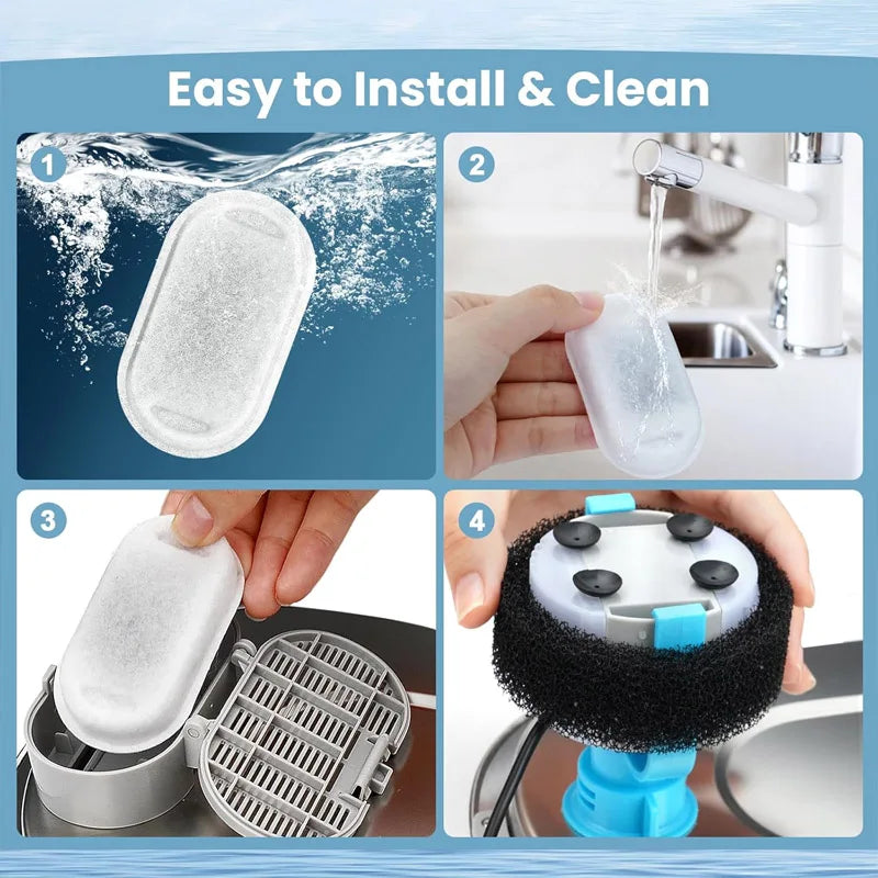 Pet Fountain Replacement Filters – Cotton, Multi-Pack | Qme Fountain Filter Pack Qme
