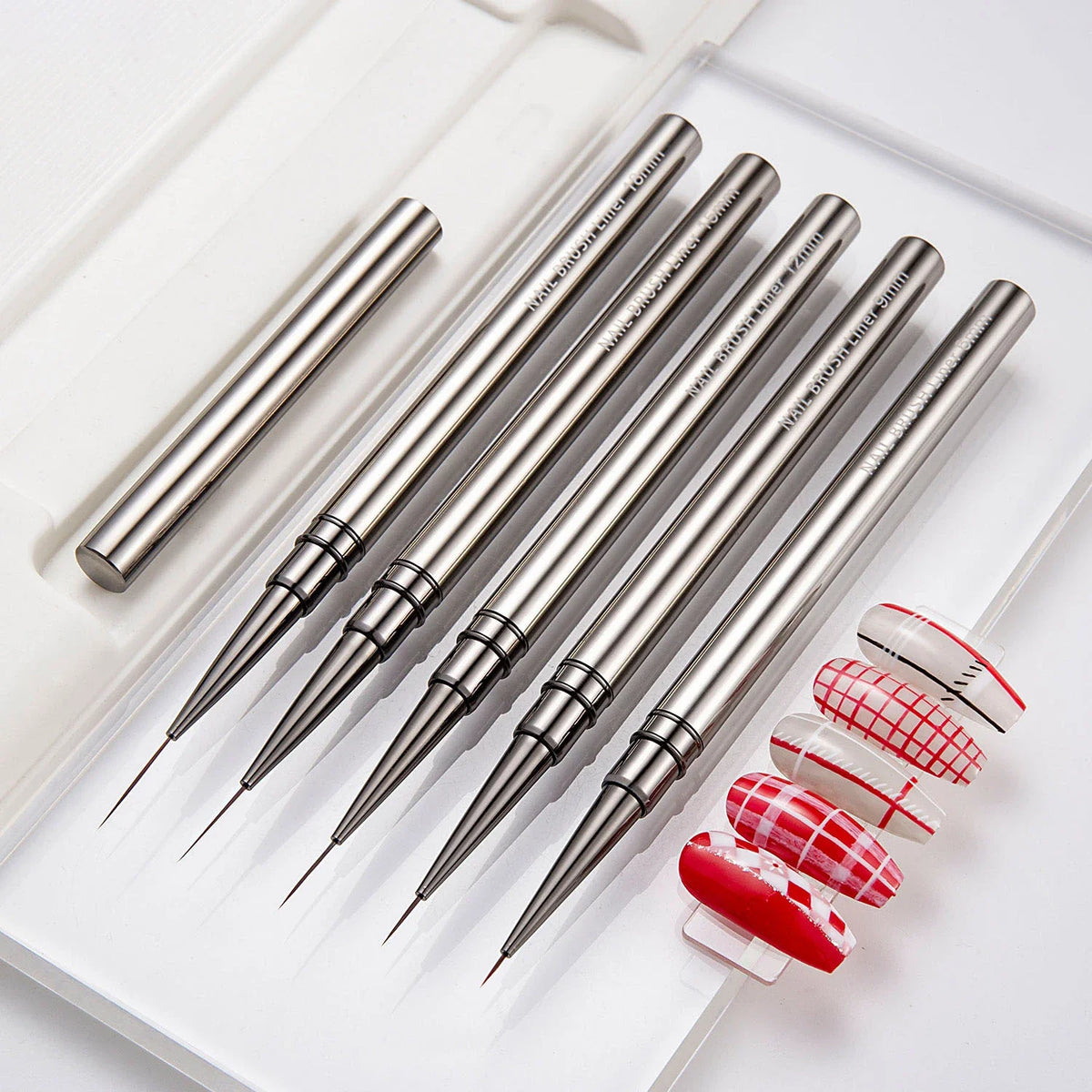 Nail Art Liner Brushes Set – Striping & Detail Drawing Pens Nail Art Brush Set Qme