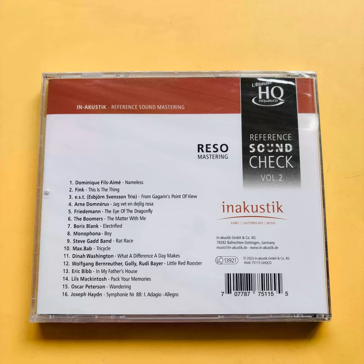 Audiophile Test Disc Reference Sound Check Vol 2 UHQCD Audiophile Test Disc Qme