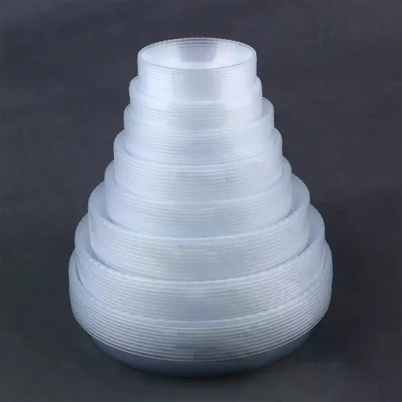 Round Clear Plastic Plant Saucer Tray – Desktop Flower Pot Base Plant Saucer Tray Qme