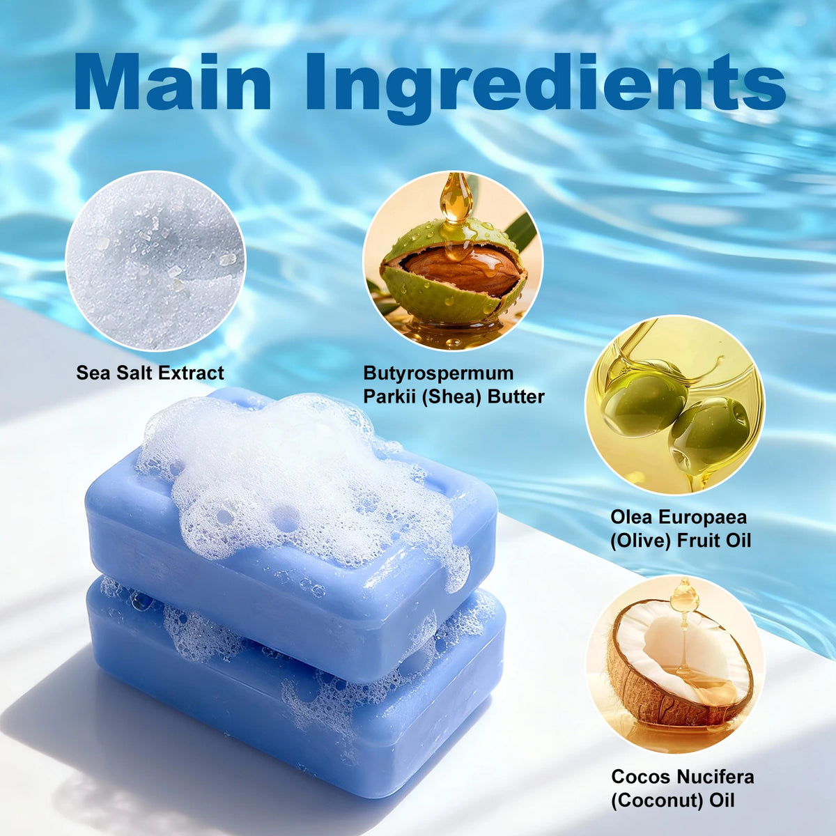 YURHERSU Sea Bird Nest Extract Soap – Hydrating Face & Body Bar Handmade Soap Bar Qst