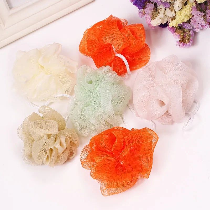 Exfoliating Bath Puff Sponge Mesh Shower Scrubber 10 Pack Bath Puff Scrubber Qme
