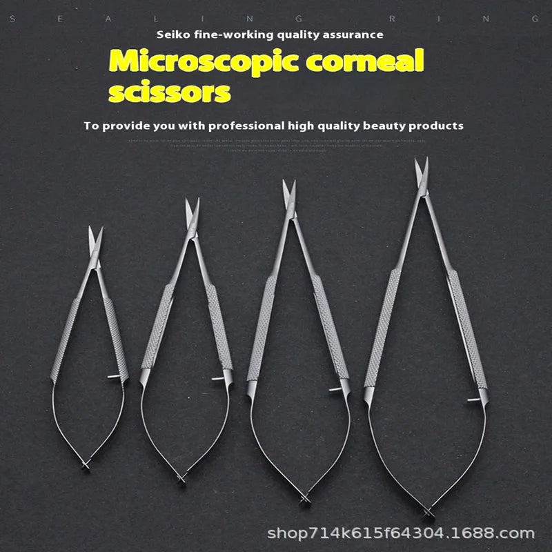 Microsurgical Corneal Scissors – Fine Suture Cutting Tool Surgical Scissors Qme