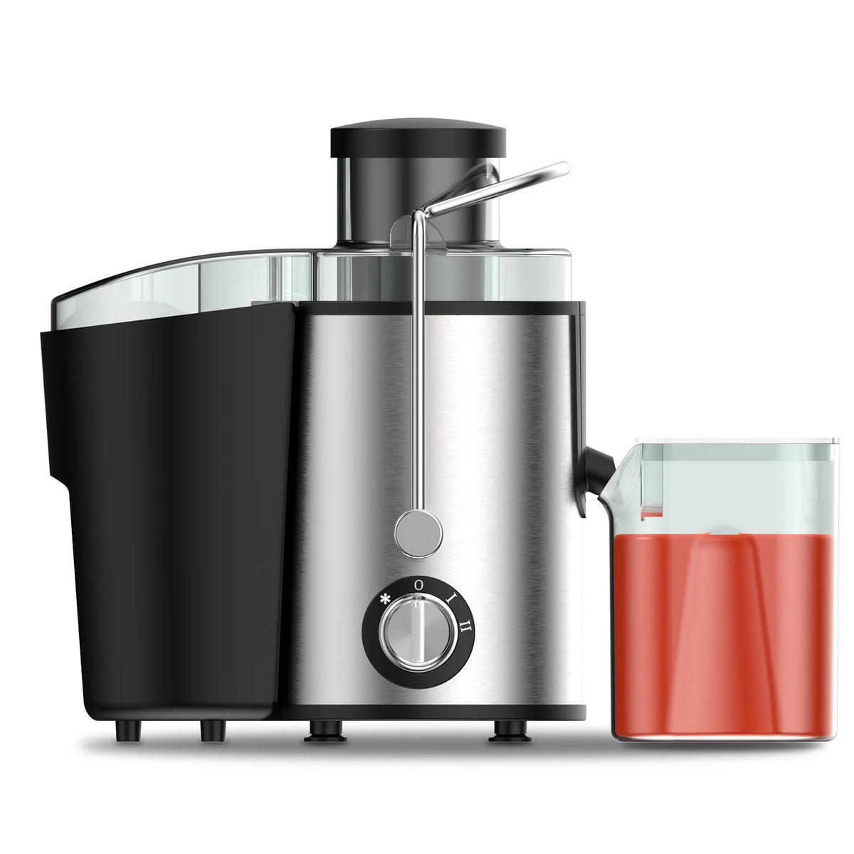 HAOYUNMA 400ML Automatic Fruit & Vegetable Juicer – No Filter Automatic Juicer Qst silvery EU