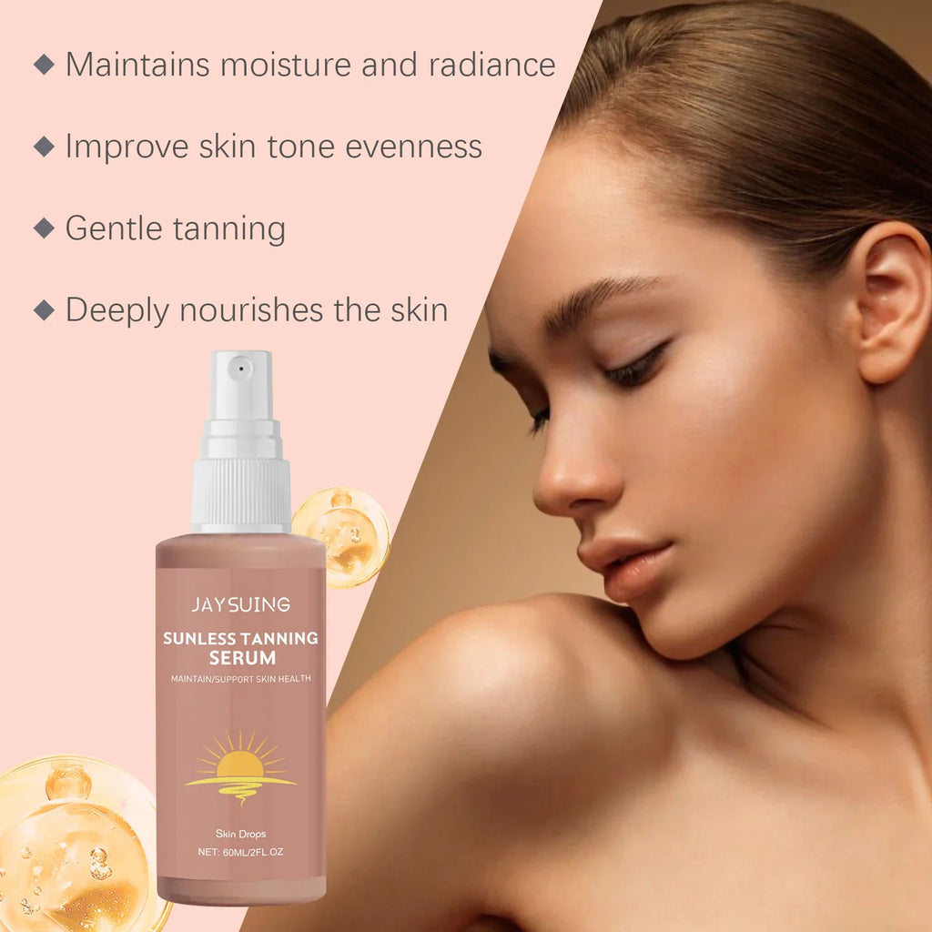 Herbal Sunless Self-Tanning Spray – Natural Bronzer Essence Self-Tanning Spray Qme