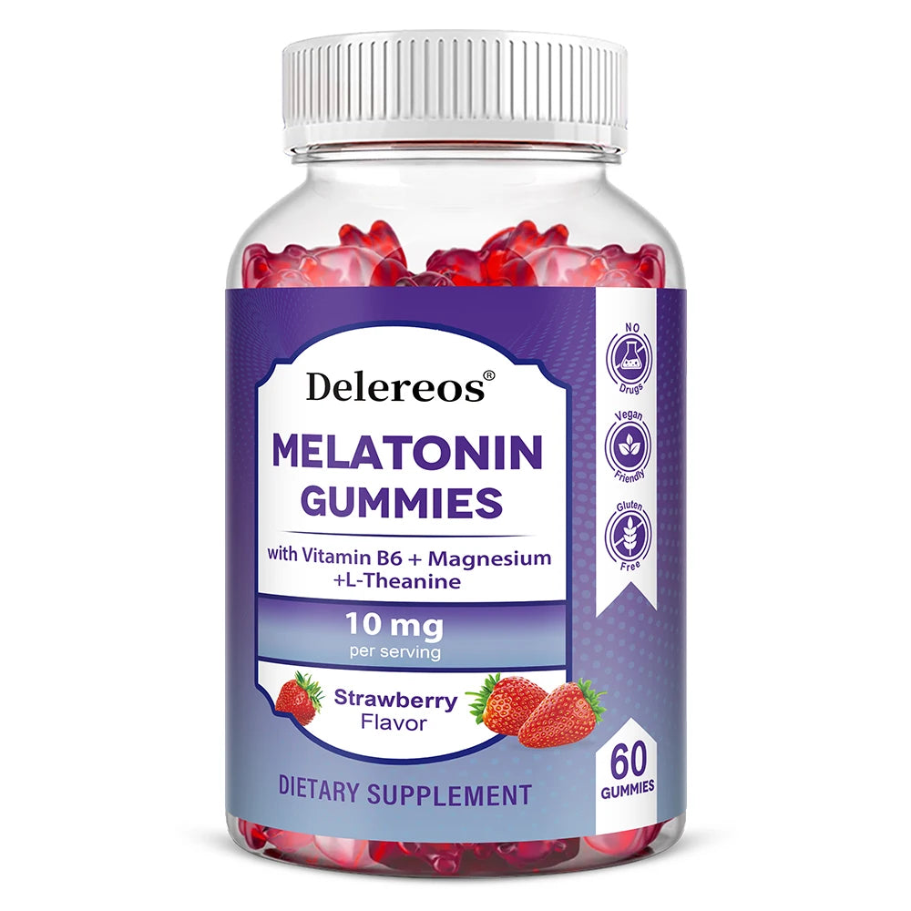 ZENVITALIZE Melatonin Gummies 10mg – Vegan, Strawberry, 60ct Melatonin Sleep Gummies Qst 60 count-1 bottle