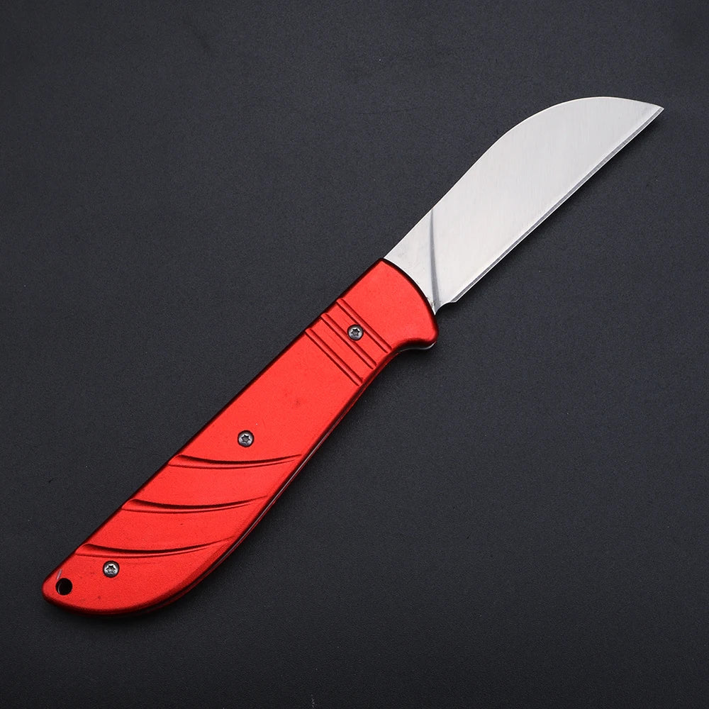 XUAN FENG Folding Fruit Knife – 5CR Steel, Aluminum Handle Folding Pocket Knife Qst