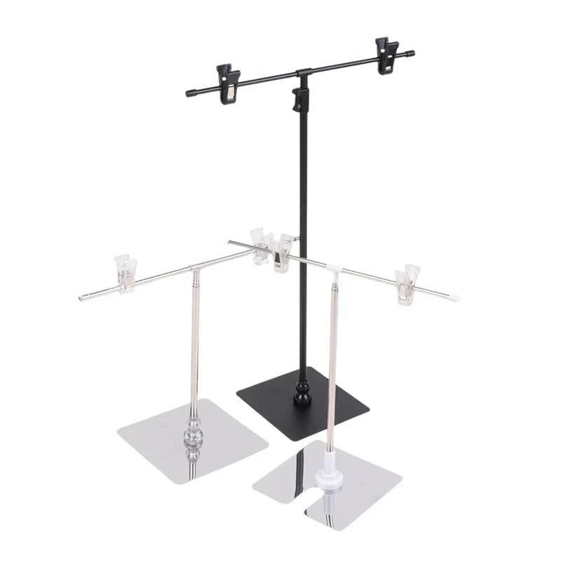 T-Shape Stainless Steel Backdrop Stand for Photo Studio Photo Backdrop Stand Qme