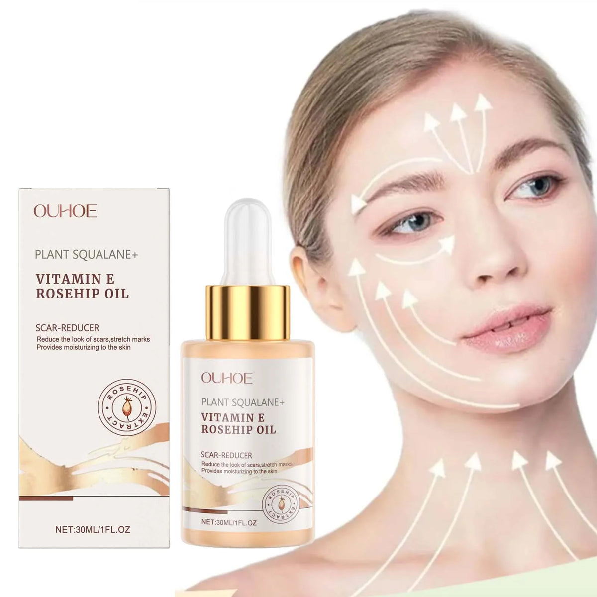 Squalane Rosehip Face Oil – Firming, Lifting & Hydrating Face Oil Qme