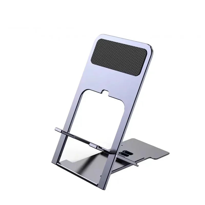 Universal Metal Phone & Tablet Desktop Stand – Adjustable & Foldable Phone & Tablet Stand Qme