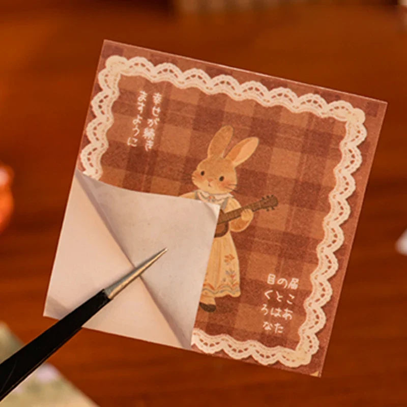 Vintage Sticker Note Pad | DIY Journaling & Scrapbooking DIY Sticker Pad Qme