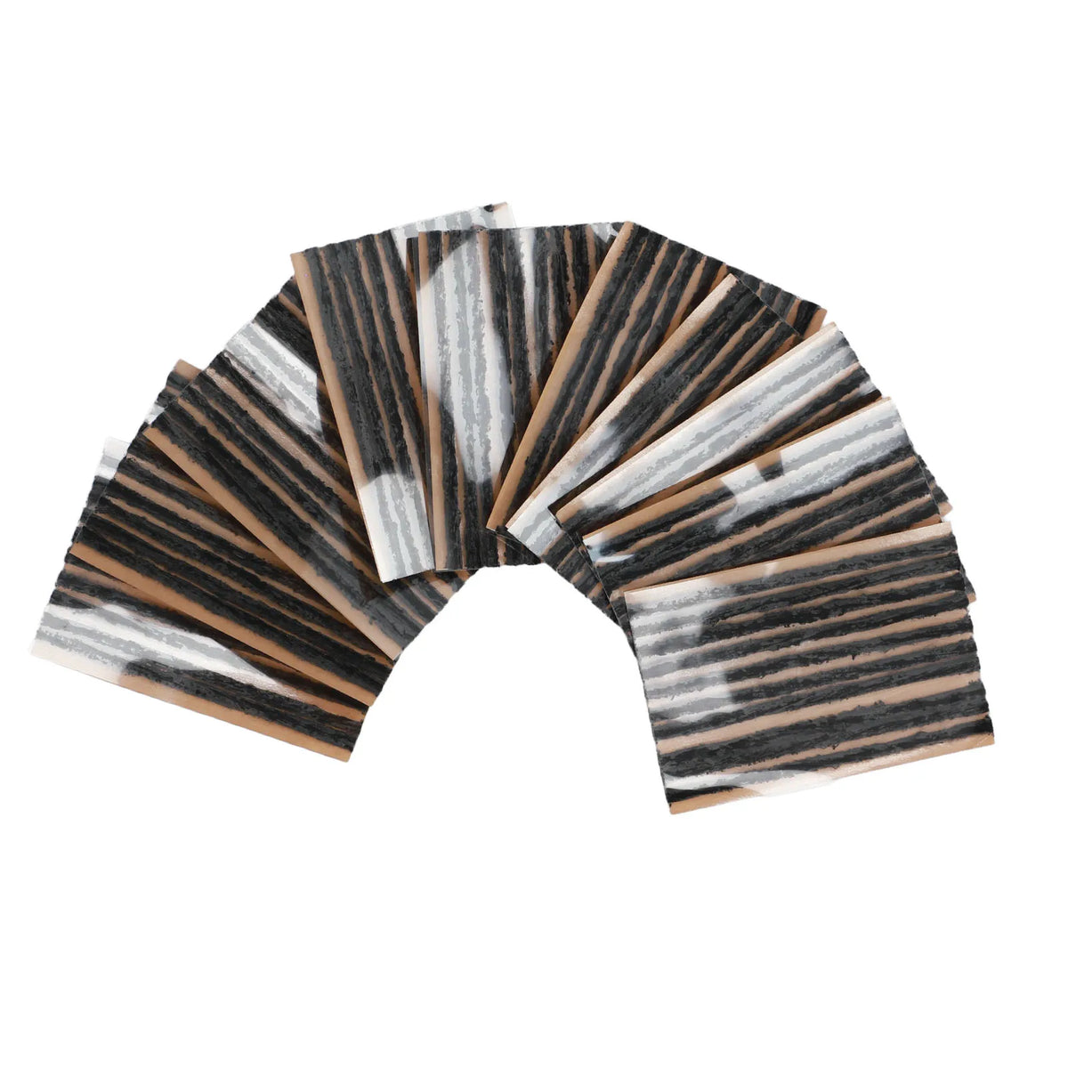 100pc Tubeless Tire Repair Plugs 100x3mm – No-Glue Rubber Strips Tire Repair Plugs Qst black