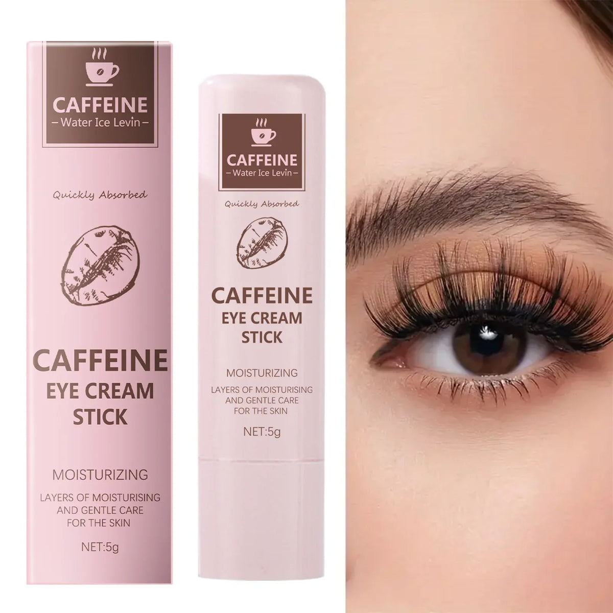 Caffeine Eye Cream Stick – Brighten & Smooth Fine Lines Eye Cream Stick Qme