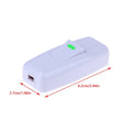 White Inline On/Off Lamp Cord Switch – Desk & Bedside Lamps Inline Lamp Switch Qme 1pc