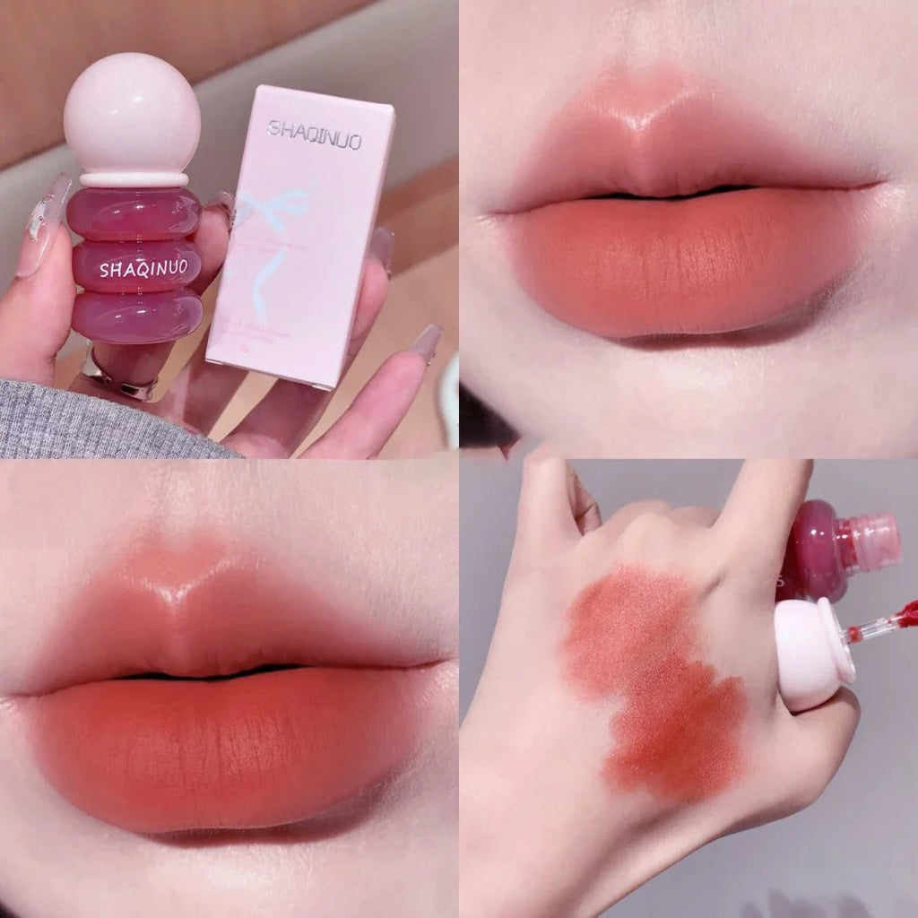 SHAQINUO Matte Velvet Lip Mud Glaze – Long-Lasting, Non-Drying Matte Lip Glaze Qme S9092-3