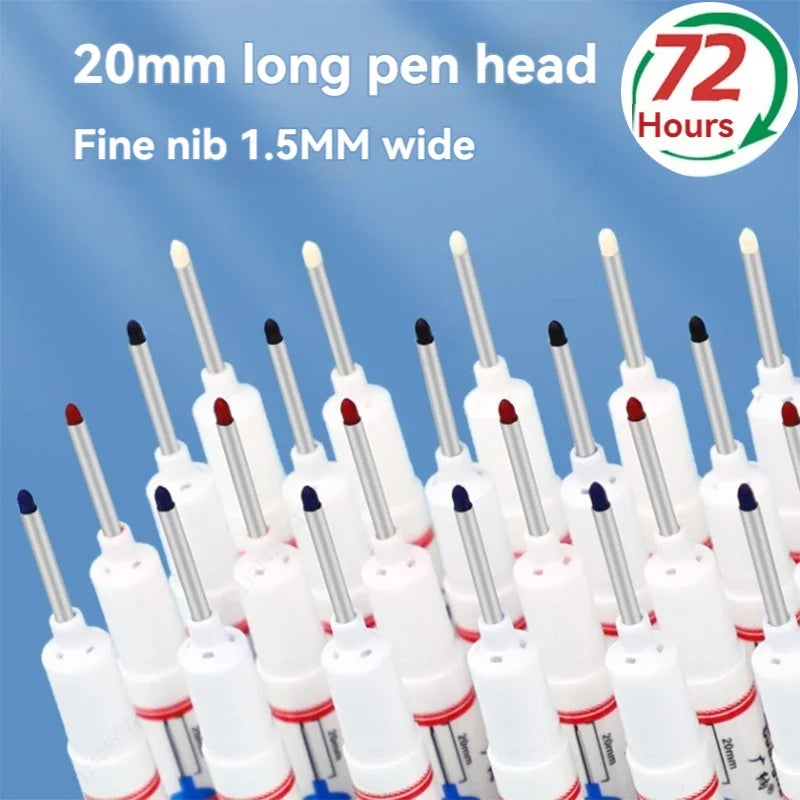 Deep Hole Long Nib Waterproof Marker Pens – 4 Pack Permanent Marker Pen Qme