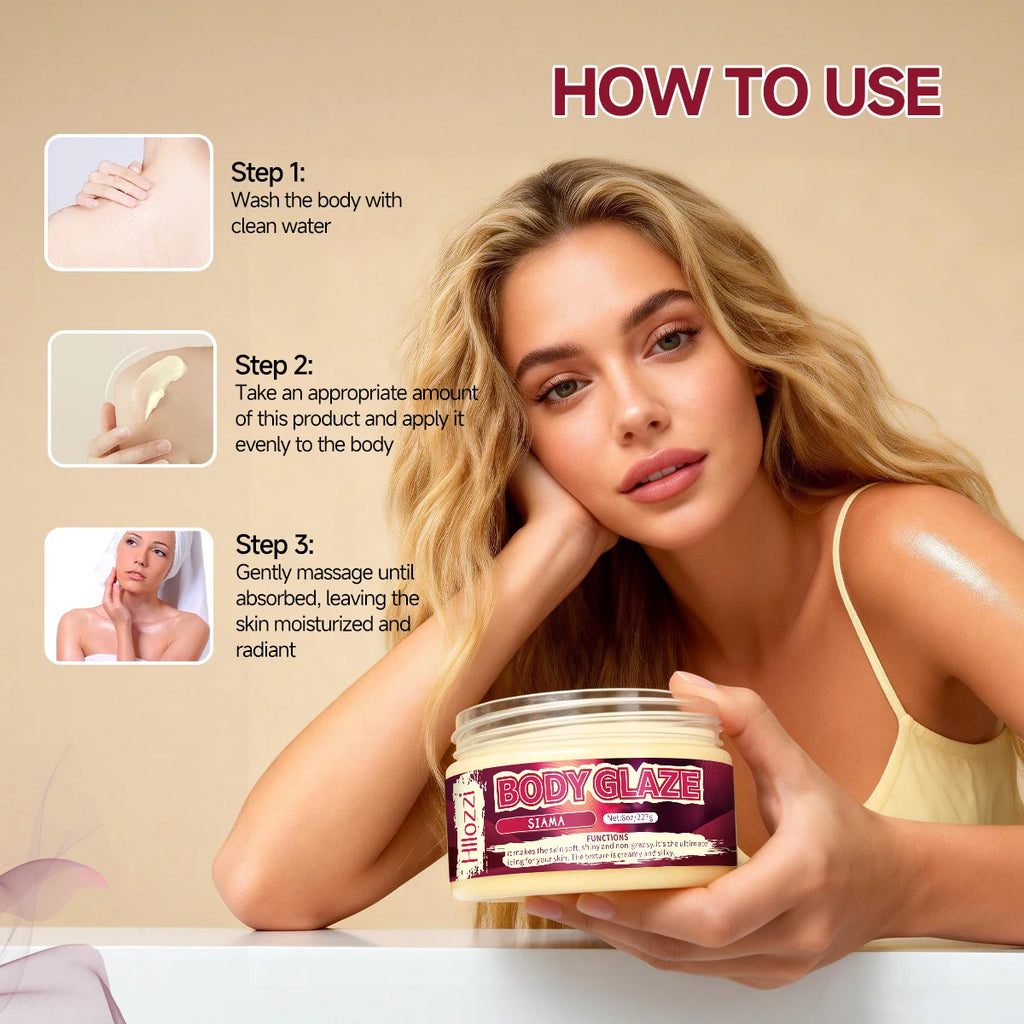 Body Glaze Cream – Brightening Moisturizer with Seed Oils Body Moisturizer Cream Qst