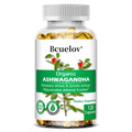 Organic Ashwagandha Capsules – Mood, Focus & Sleep Support Herbal Supplement Qst 120 count-1 bottle